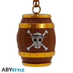 one piece - portachiavi 3d - barile