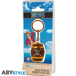 one piece - portachiavi 3d - barile
