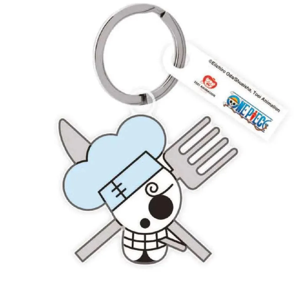 one piece - portachiavi plexiglass - sanji logo
