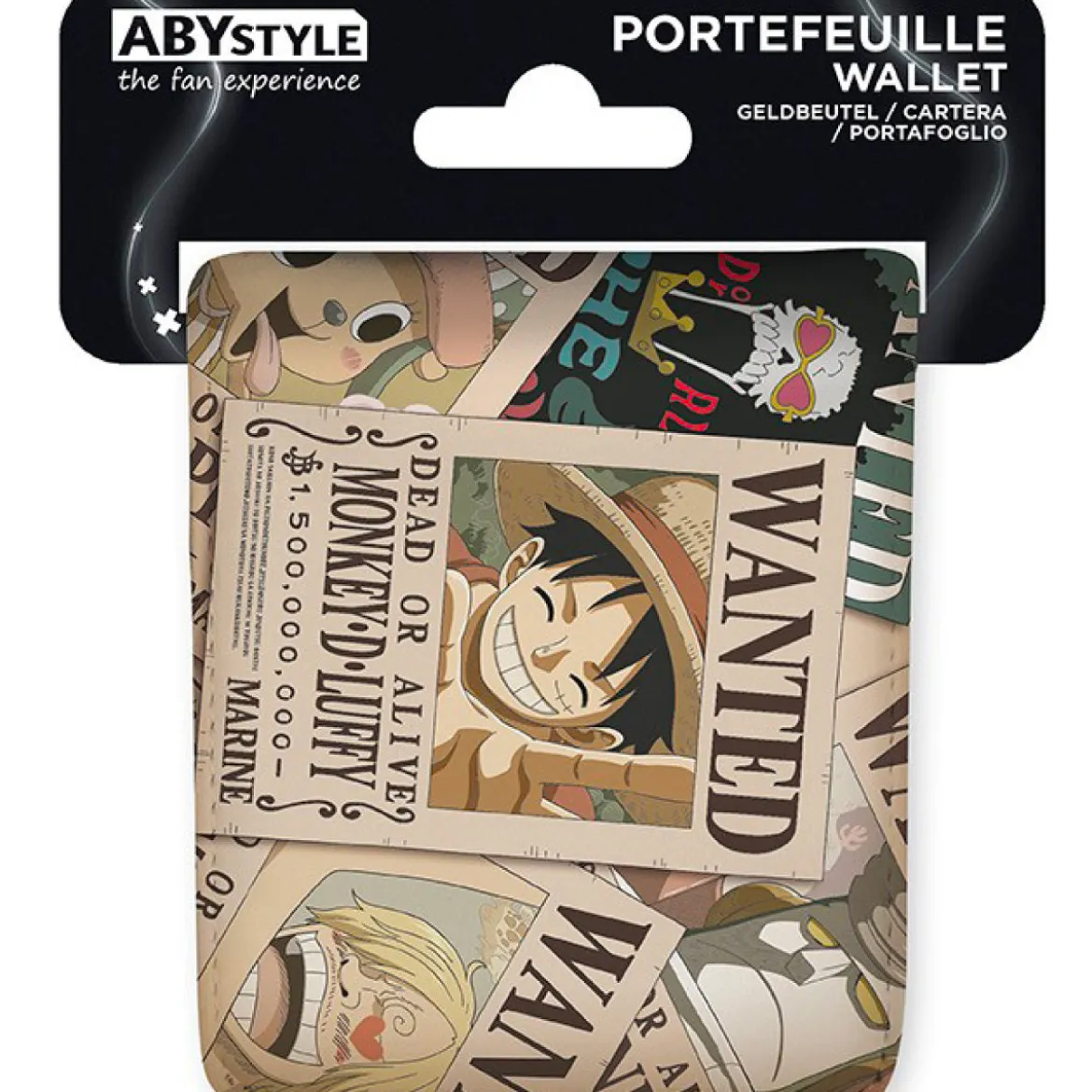 one piece - portafoglio in vinile - wanted