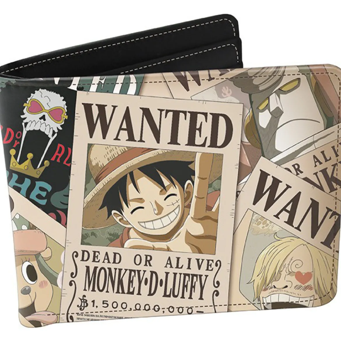 one piece - portafoglio in vinile - wanted