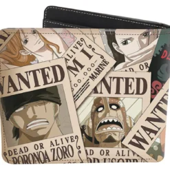 one piece - portafoglio in vinile - wanted