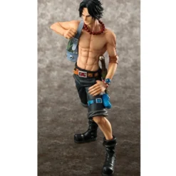 one piece - portgas d. ace - portrait of pirate deluxe - 10th limited version 23cm