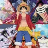 one piece - poster maxi 91,5x61cm - luffy vs new world