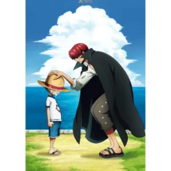 one piece - poster maxi 91,5x61cm - shanks & luffy