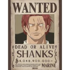 one piece - poster maxi 91,5x61cm - wanted shanks wano