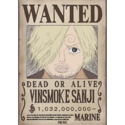 one piece - poster maxi 91,5x61cm - wanted sanji wano