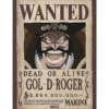 one piece - poster maxi 91,5x61cm - wanted gol. d. roger