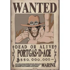 one piece - poster maxi 91,5x61cm - wanted ace