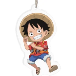 one piece: red - acryl keychain - luffy