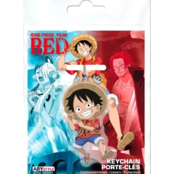 one piece: red - acryl keychain - luffy