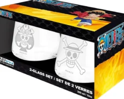 one piece - set 2 bicchieri - luffy & ace