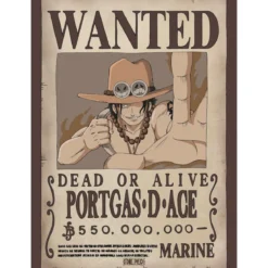 one piece - set 2 chibi posters 52x38cm - wanted sabo & ace