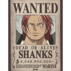 one piece - set 2 chibi posters 52x38cm - wanted shanks & blackbeard