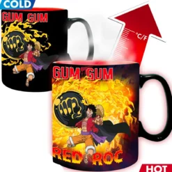 one piece - tazza heat change 460ml - luffy vs kaidou