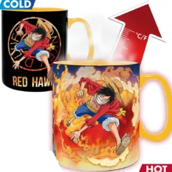 one piece - tazza heat change 460ml - luffy & sabo
