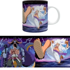 one piece - tazza 320ml - luffy vs kaido