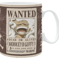 one piece - tazza 460ml - luffy wanted