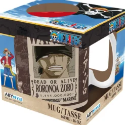 one piece - tazza 460ml - zoro wanted