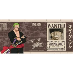one piece - tazza 460ml - zoro wanted