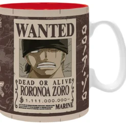 one piece - tazza 460ml - zoro wanted