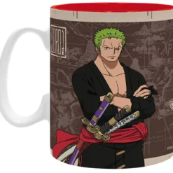 one piece - tazza 460ml - zoro wanted