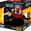 one piece - tazza termosensibile 460ml - zoro & sanji