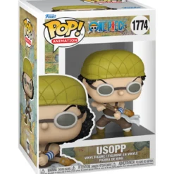 one piece - usopp with rubber band 9cm - funko pop! 1774