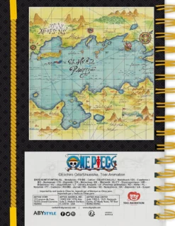 one piece - young straw hat crew - agenda a5 a righe a spirale