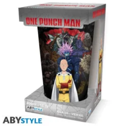 one punch man - bicchiere 400ml - one against all