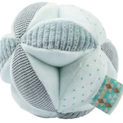 palla attività con sonaglio lapidou in peluche verde menta - 15cm