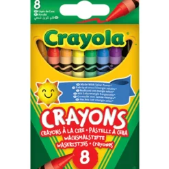 8 pastelli a cera colorati