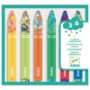 6 pastelli a fiori multicolori