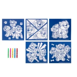 paw patrol - colora i poster in velluto - 5 pagine