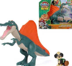 paw patrol - dino movie - set rex e spinosauro