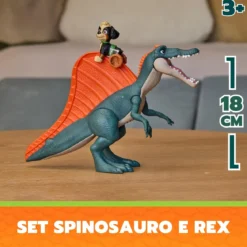 paw patrol - dino movie - set rex e spinosauro