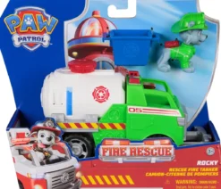 paw patrol fire rescue - rocky