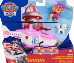 paw patrol fire rescue - skye