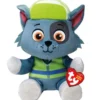 paw patrol floppy rocky - peluche 20cm