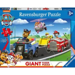 paw patrol - puzzle 24 pezzi pavimento