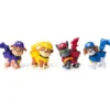 paw patrol rubble and crew - action pup assortito