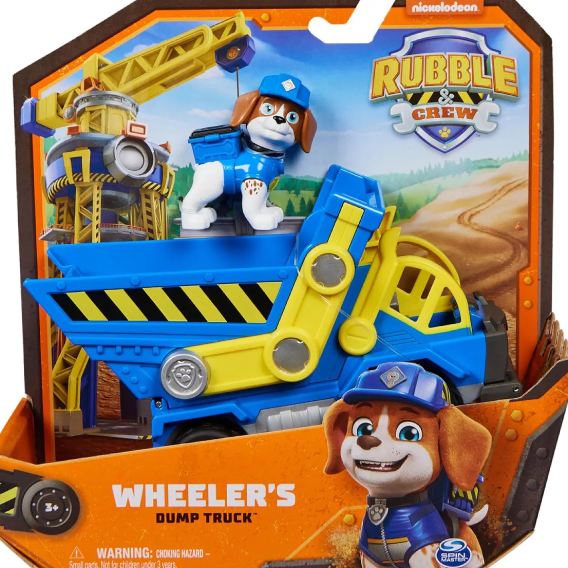 paw patrol rubble and crew - veicolo tematizzato di wheeler