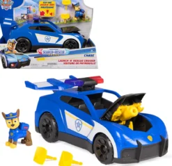 paw patrol - veicolo polizia chase deluxe