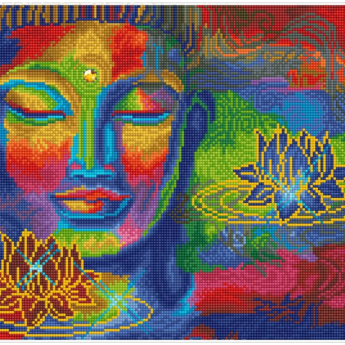 peace and tranquility - diamond dotz intermediate dd9.027 40x37cm