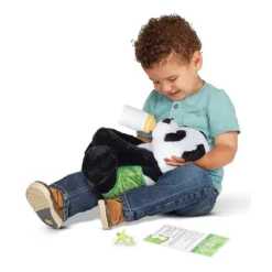 peluche baby panda - alto 28 cm - con ciuccio + biberon
