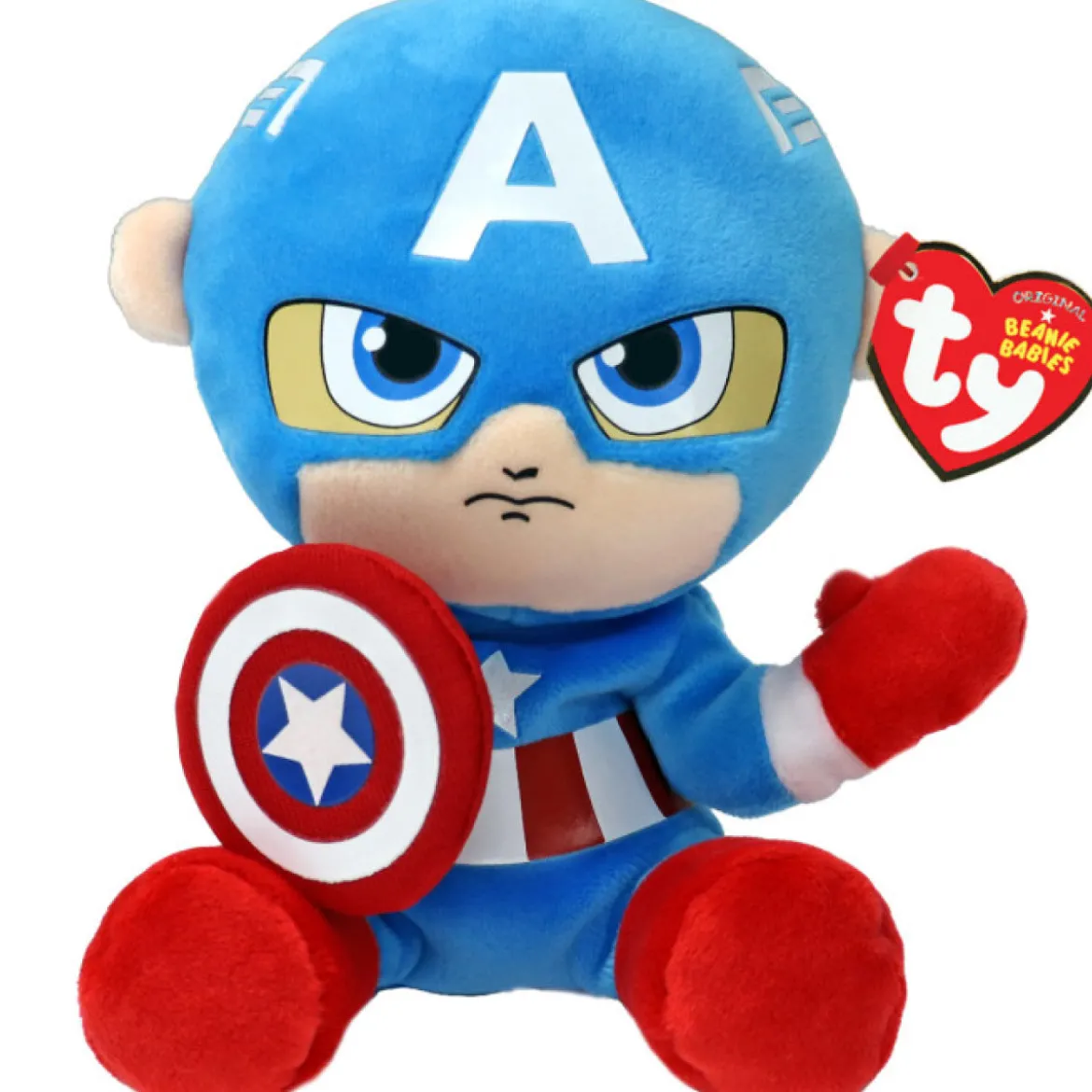 peluche floppy 20cm - marvel captain america
