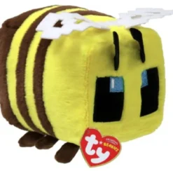 peluche floppy 20cm - minecraft bee