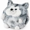 peluche scaldamani - husky 30cm