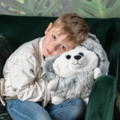 peluche scaldamani - husky 30cm