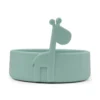piatto anti-scivolo in silicone alimentare -peekaboo - raffi - celeste